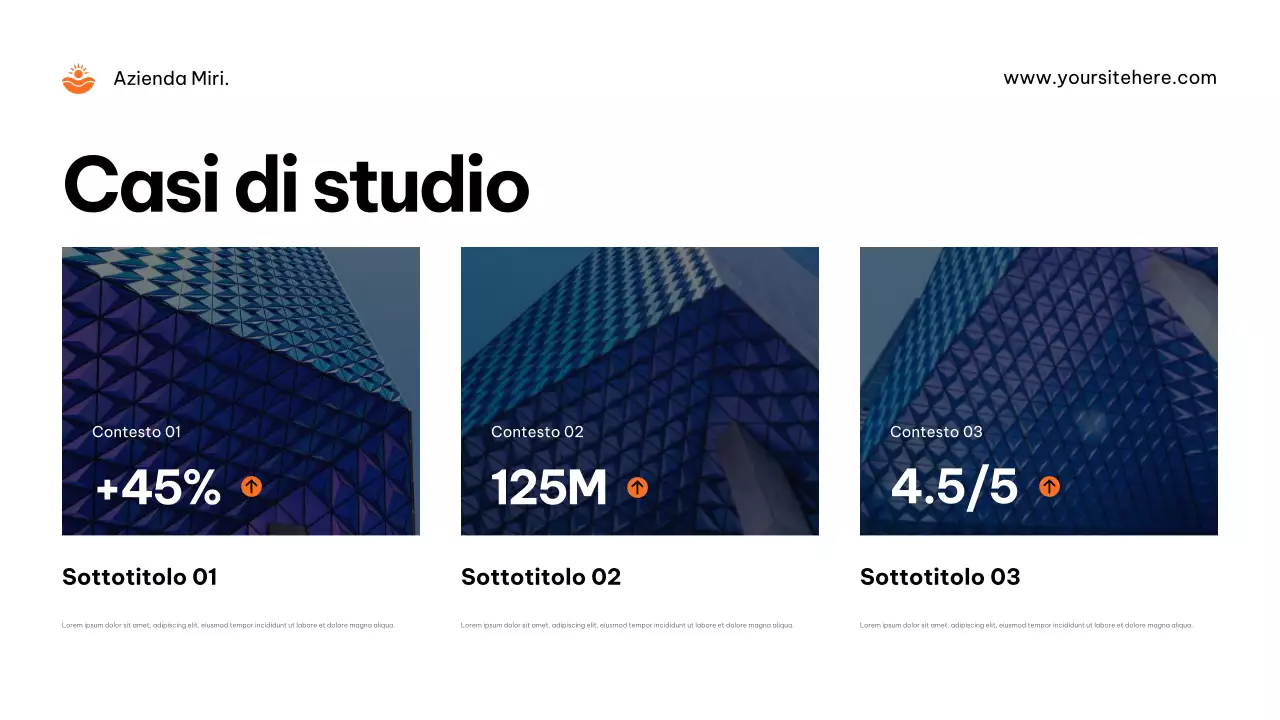 Pubblicità dell'agenzia Orange Modern