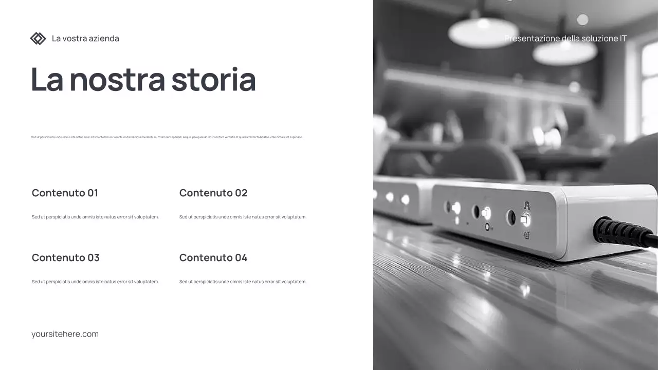 Documento di presentazione IT moderno grigio