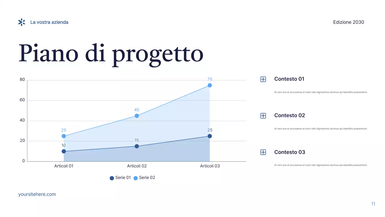 Presentazione IT moderna blu