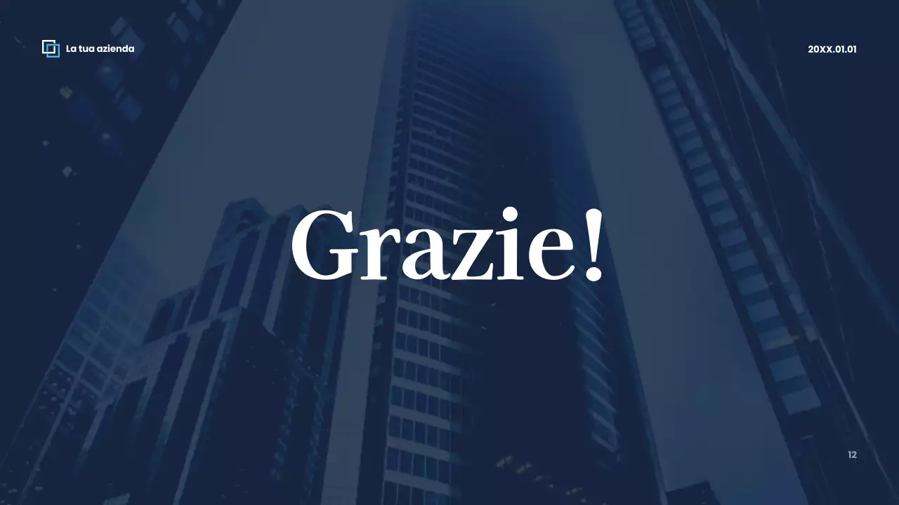 Presentazione aziendale moderna rossa