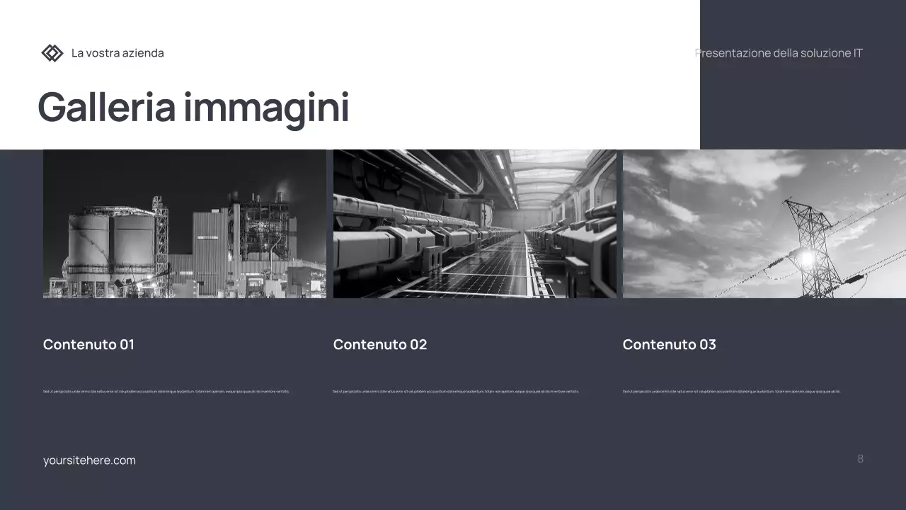 Documento di presentazione IT moderno grigio