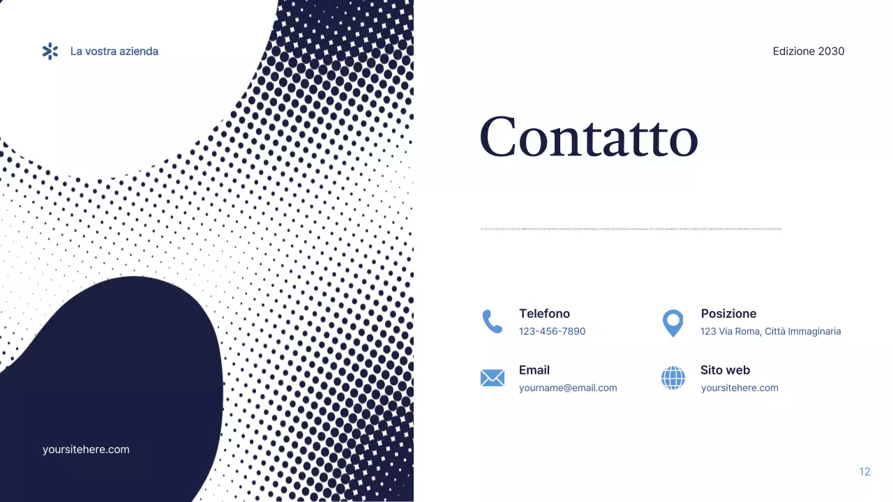 Presentazione IT moderna blu