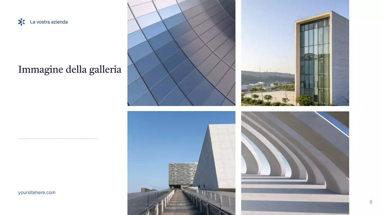 Presentazione IT moderna blu