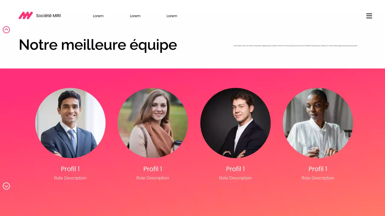 présentation de marketing numérique moderne en dégradé