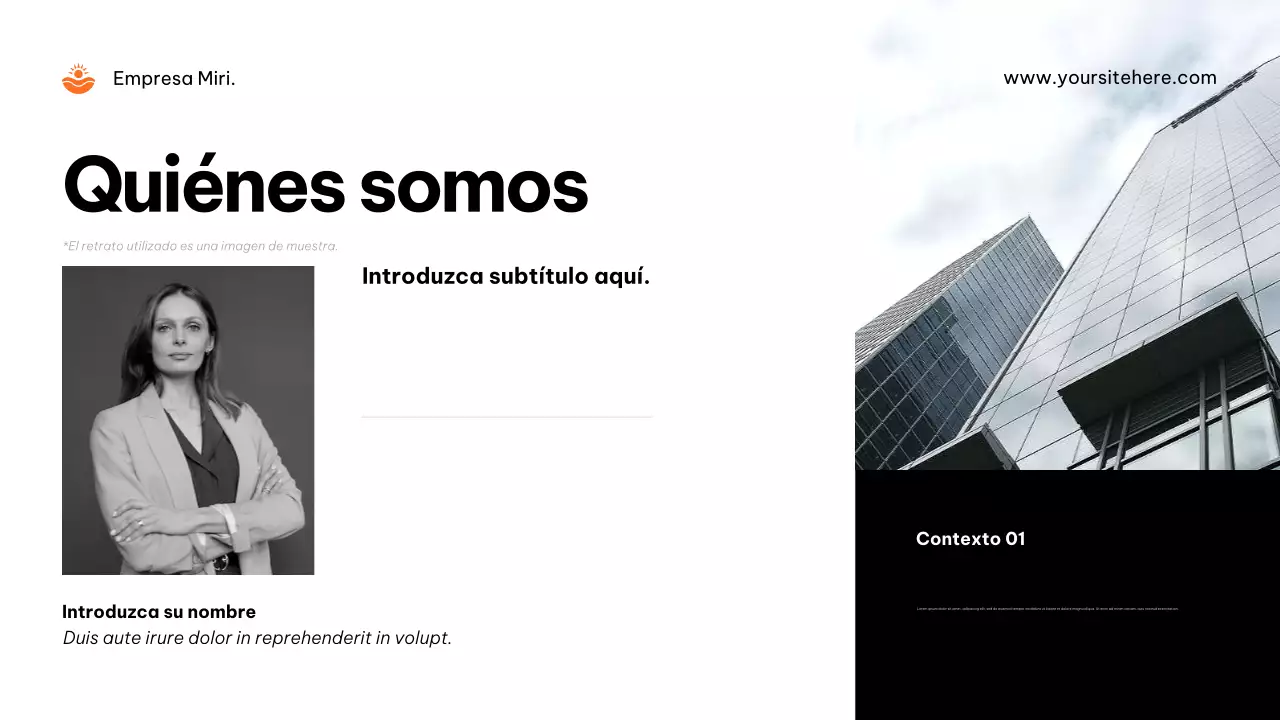 Anuncio de la agencia Orange Modern