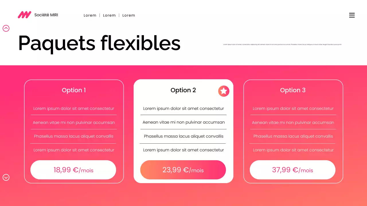 présentation de marketing numérique moderne en dégradé