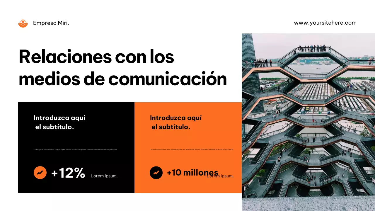 Anuncio de la agencia Orange Modern