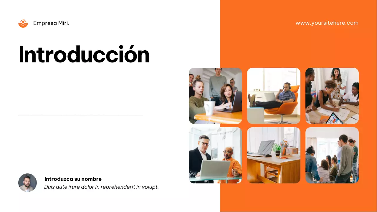 Anuncio de la agencia Orange Modern