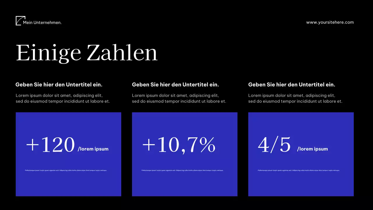 Blaues modernes Mediendokument