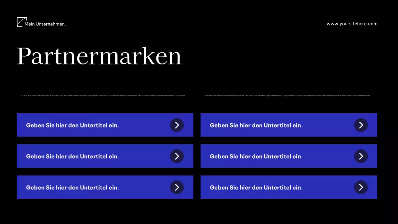 Blaues modernes Mediendokument