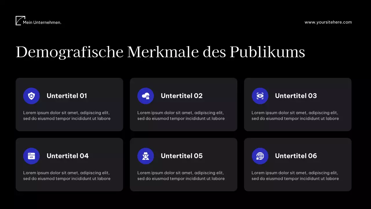 Blaues modernes Mediendokument