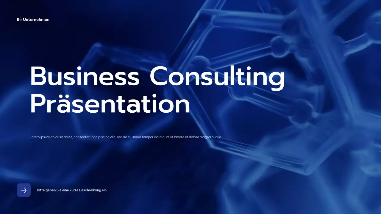 Blaue moderne Geschäftspräsentation