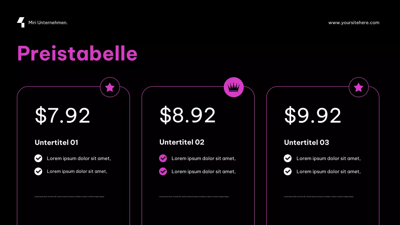 Lila, futuristische Cybersecurity-Werbung