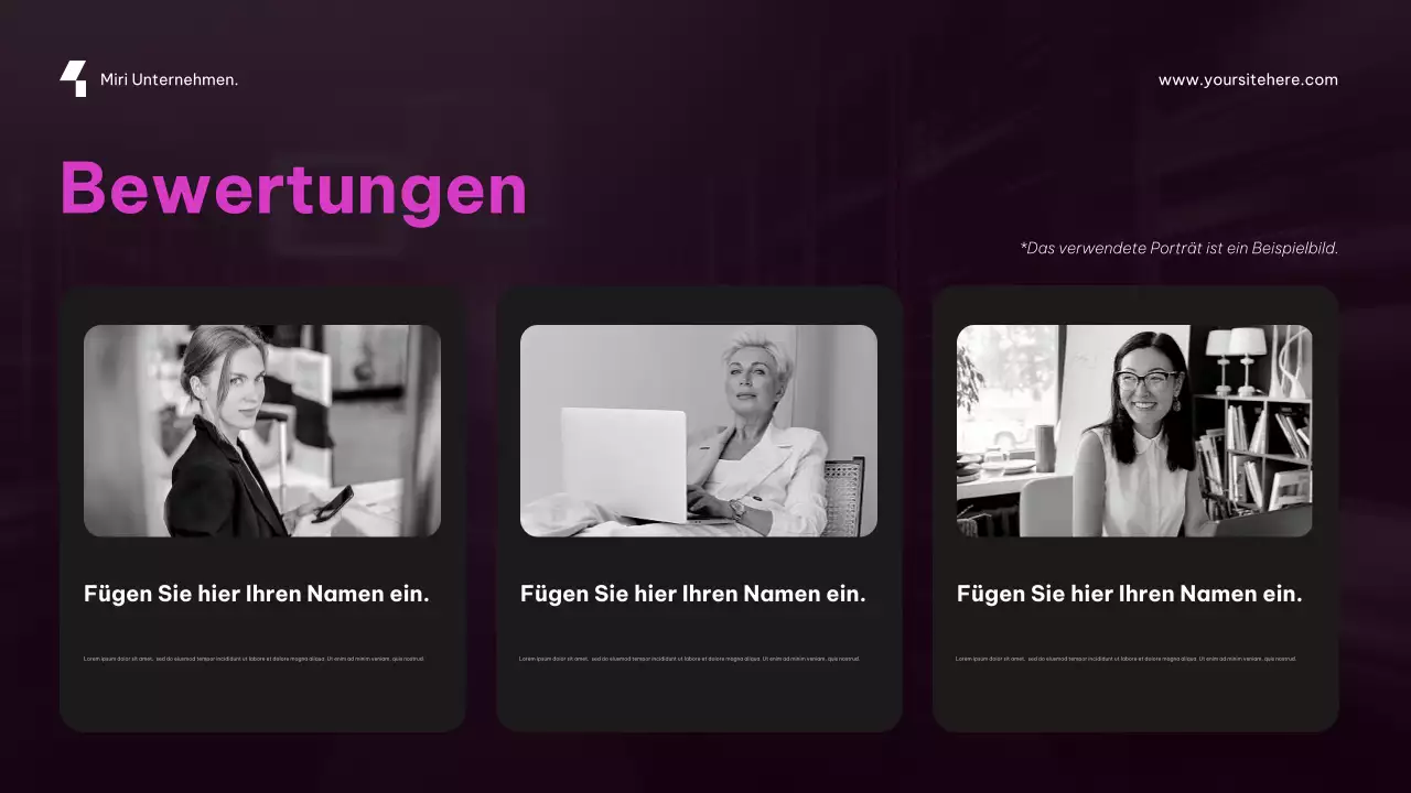 Lila, futuristische Cybersecurity-Werbung