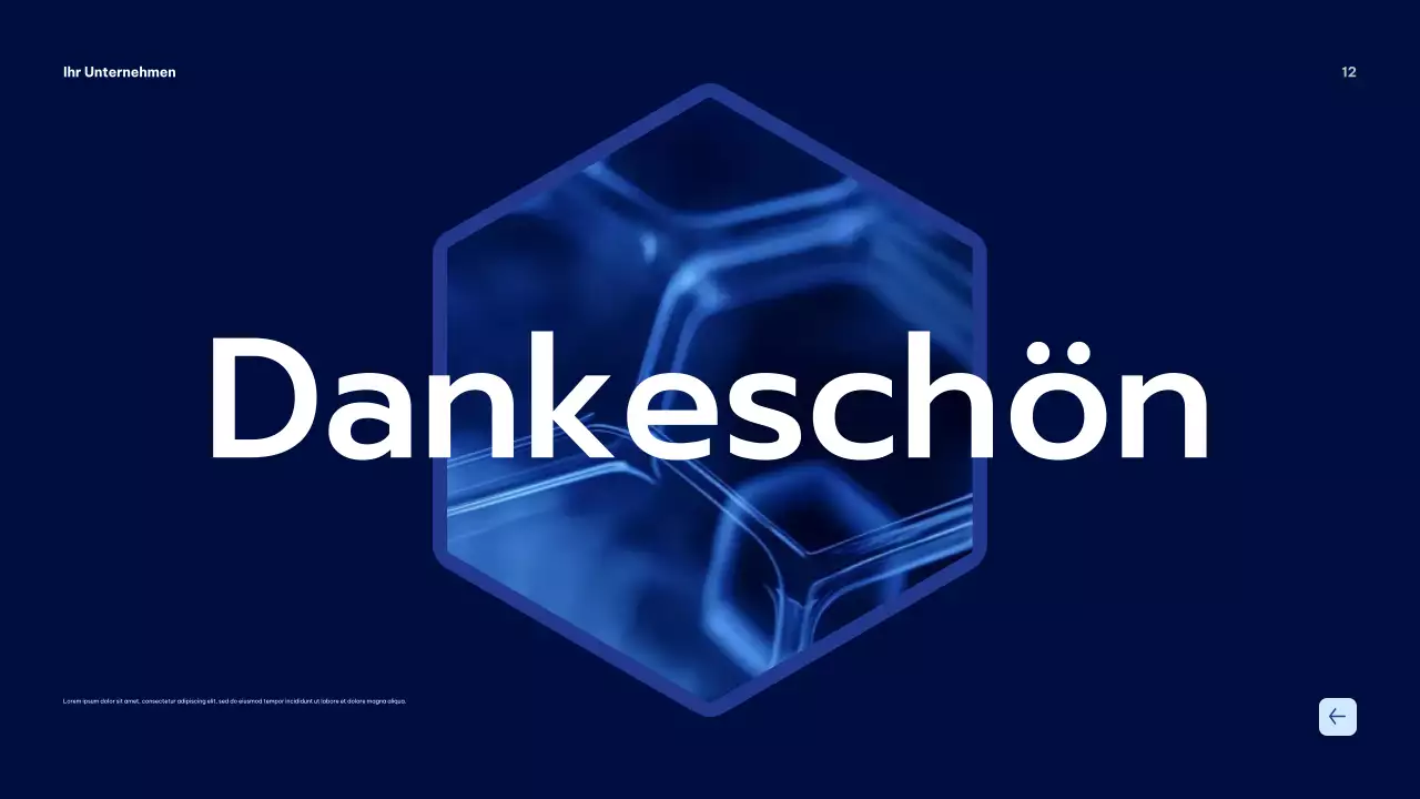 Blaue moderne Geschäftspräsentation