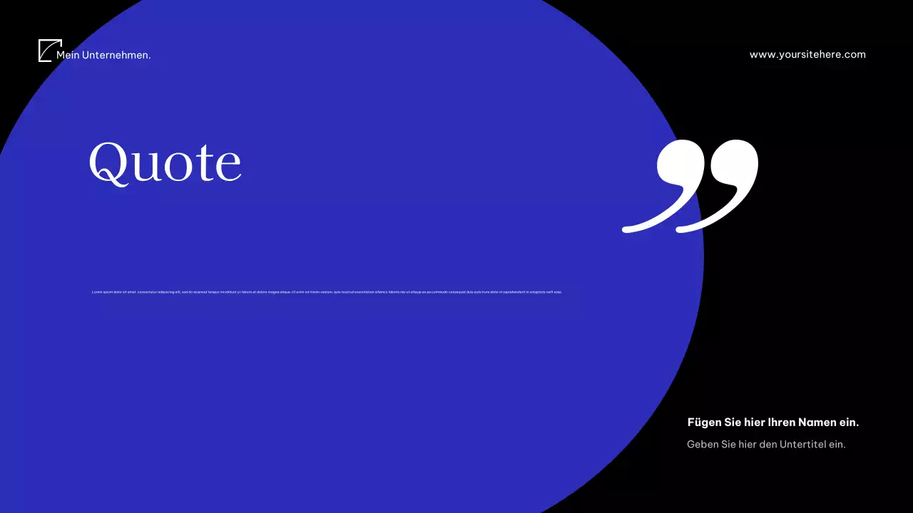 Blaues modernes Mediendokument