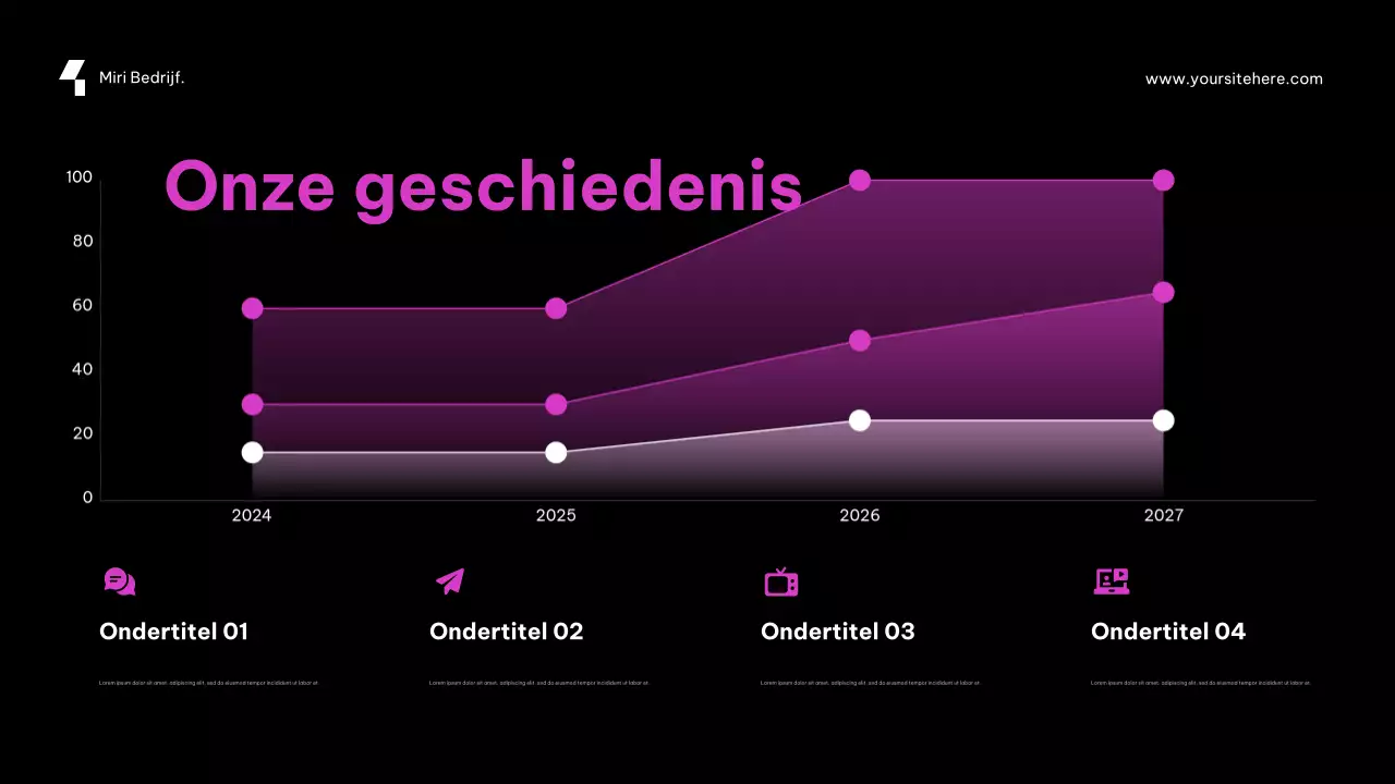 Paarse futuristische cybersecurity-promotie