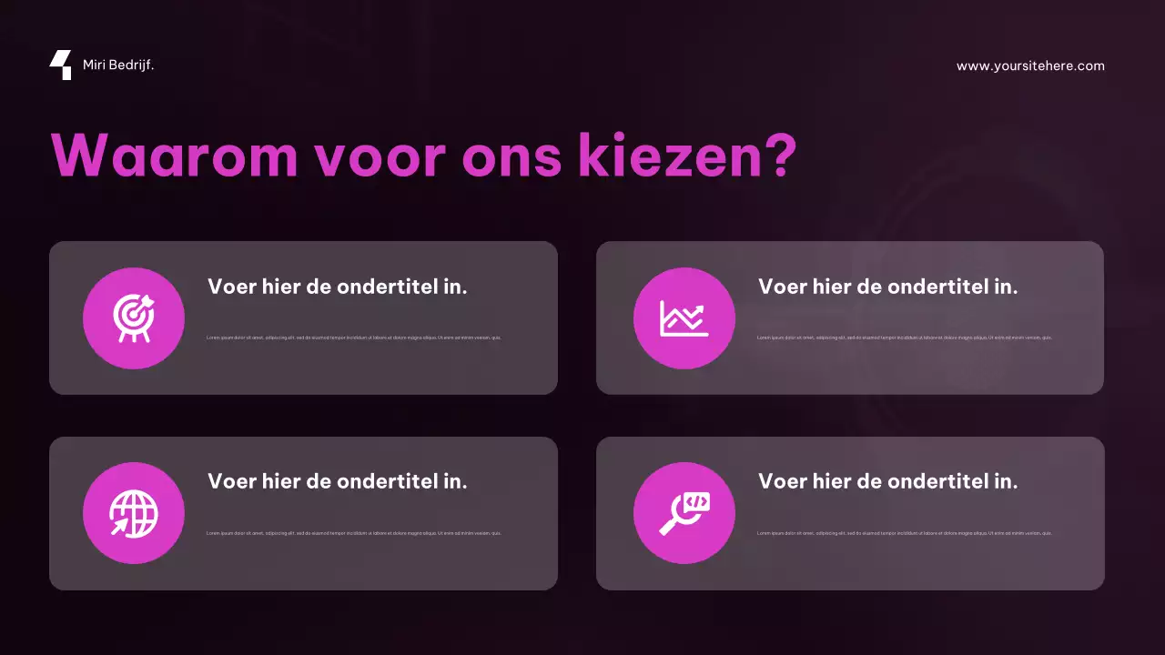 Paarse futuristische cybersecurity-promotie