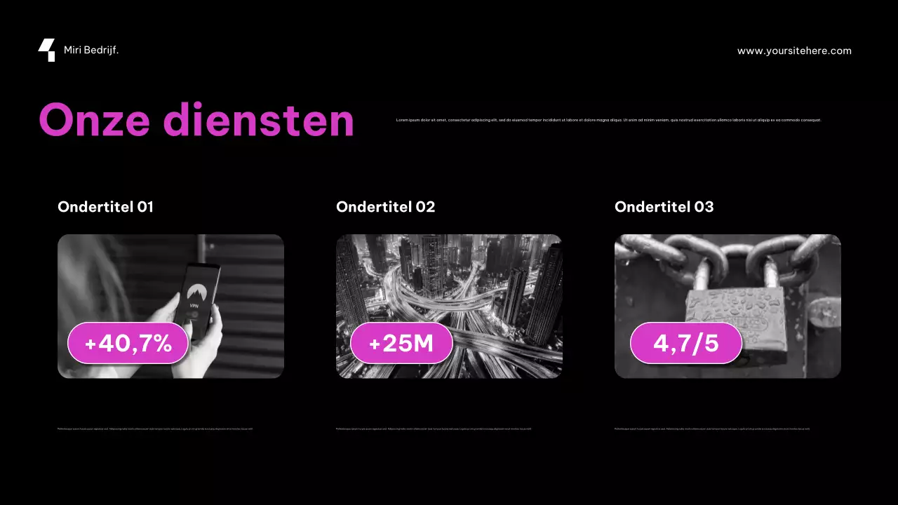 Paarse futuristische cybersecurity-promotie