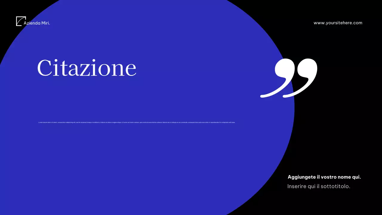 Documento multimediale moderno blu