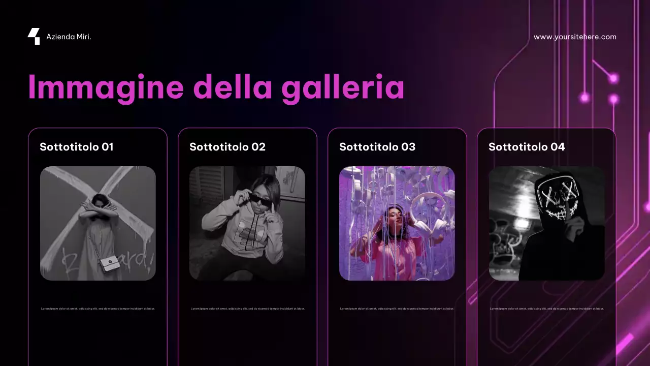 Promozione della sicurezza informatica futuristica viola