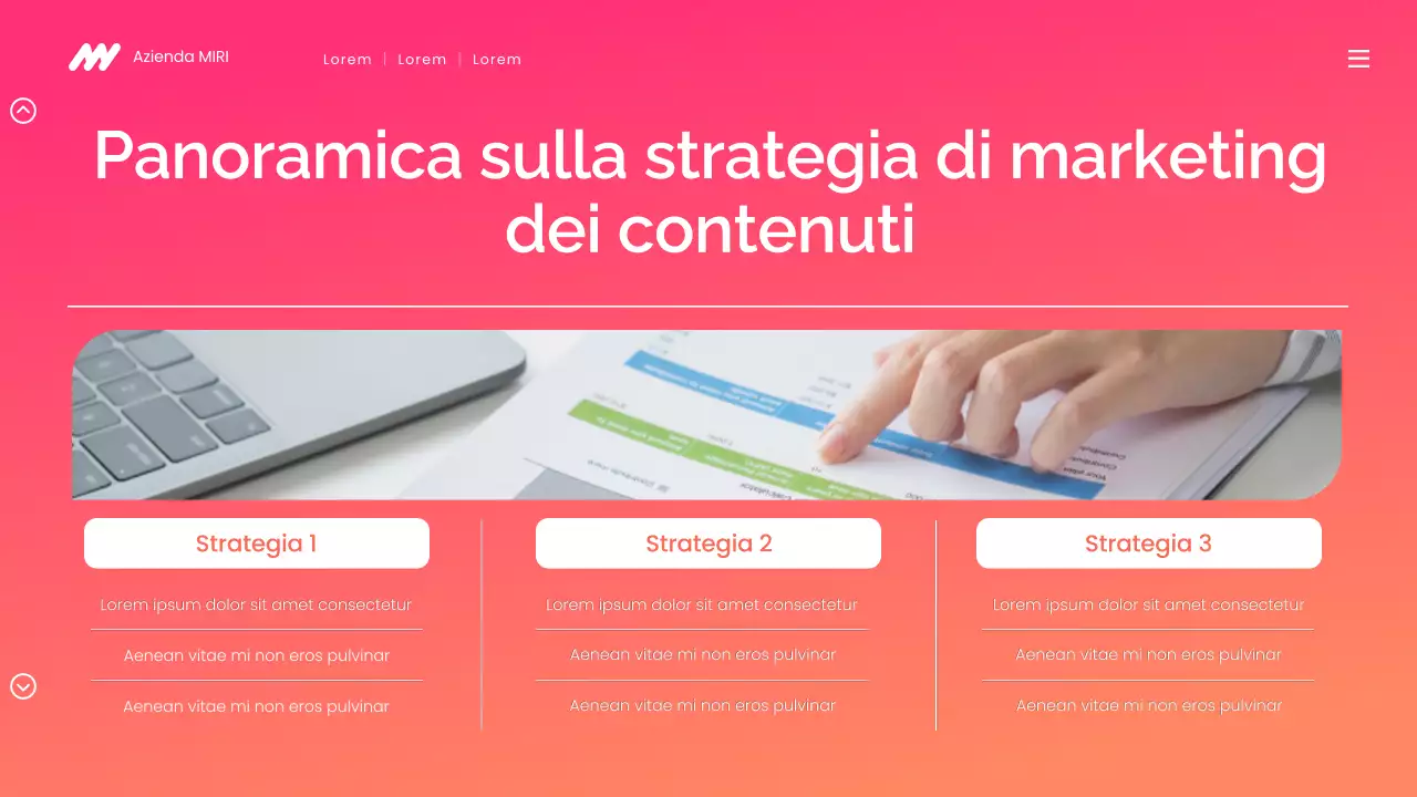 presentazione di marketing digitale moderno gradiente