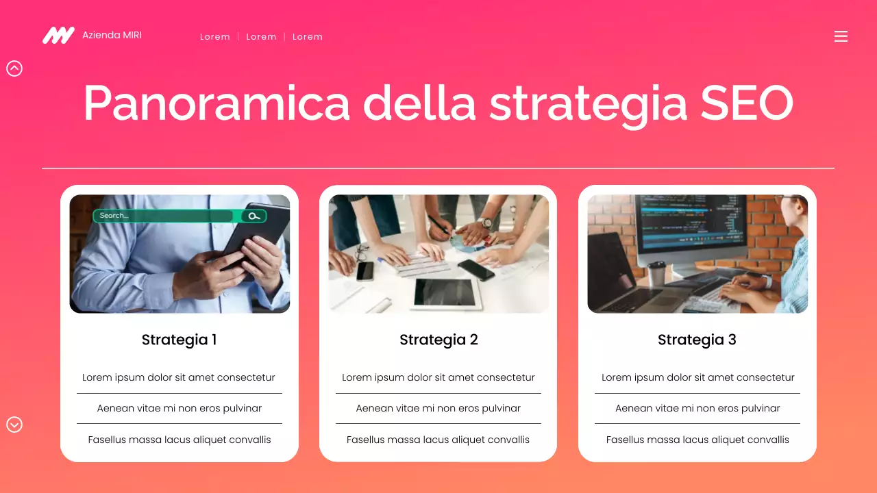 presentazione di marketing digitale moderno gradiente