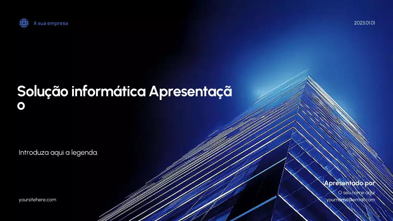 Apresentação Blue Modern IT