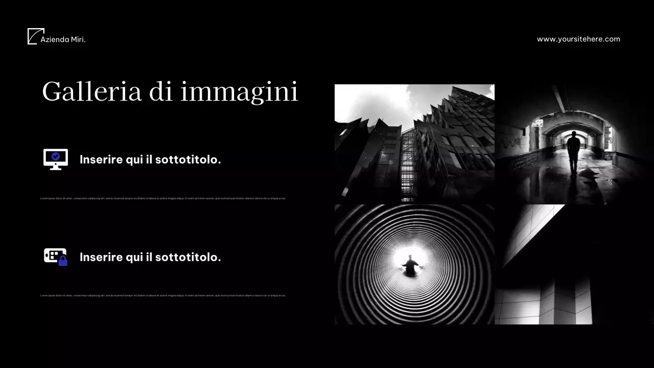 Documento multimediale moderno blu