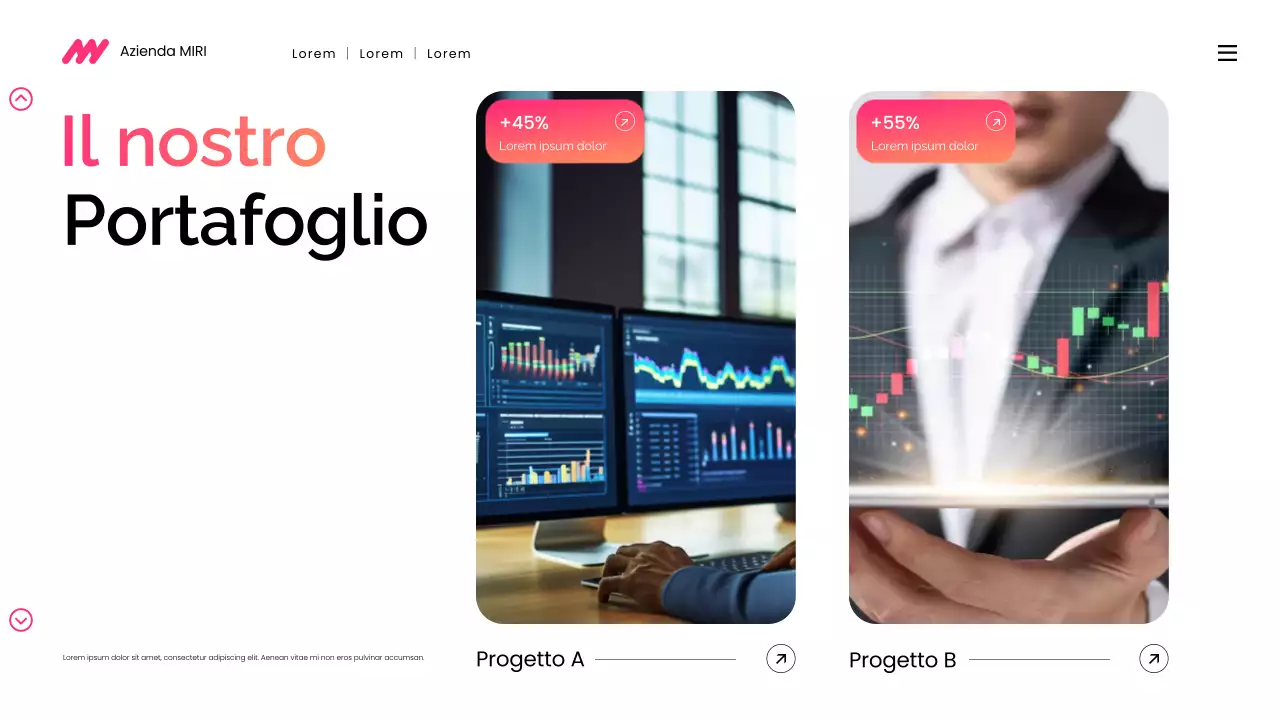 presentazione di marketing digitale moderno gradiente