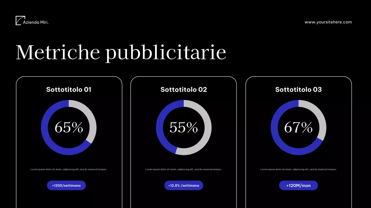 Documento multimediale moderno blu