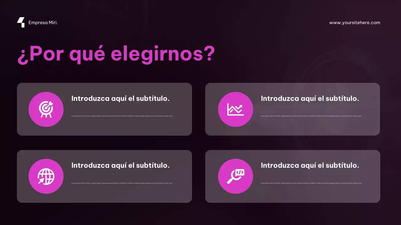 Promoción de ciberseguridad futurista de color púrpura