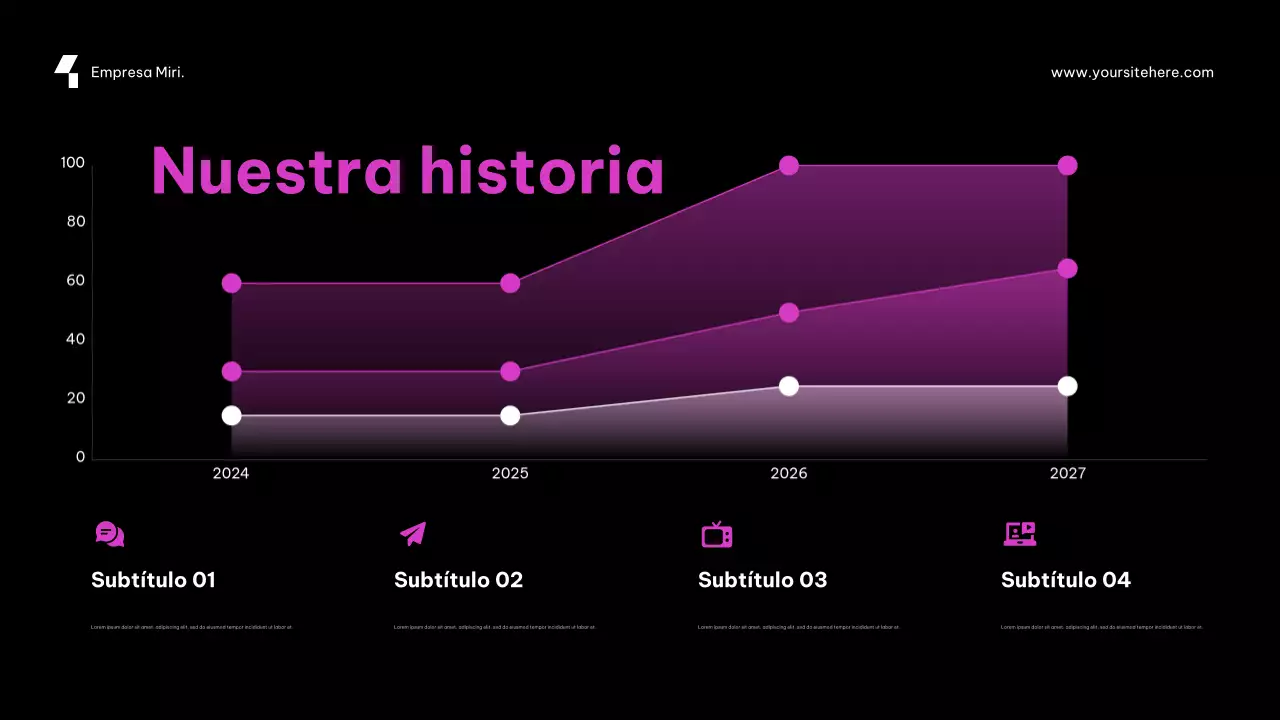 Promoción de ciberseguridad futurista de color púrpura