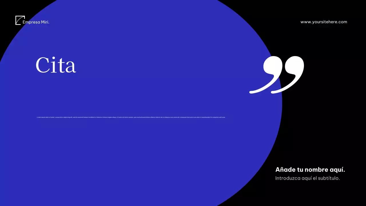 Documento de medios modernos de Blue