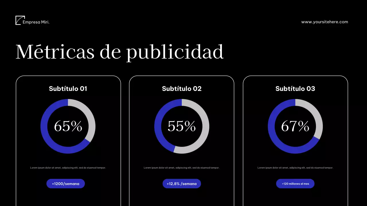 Documento de medios modernos de Blue