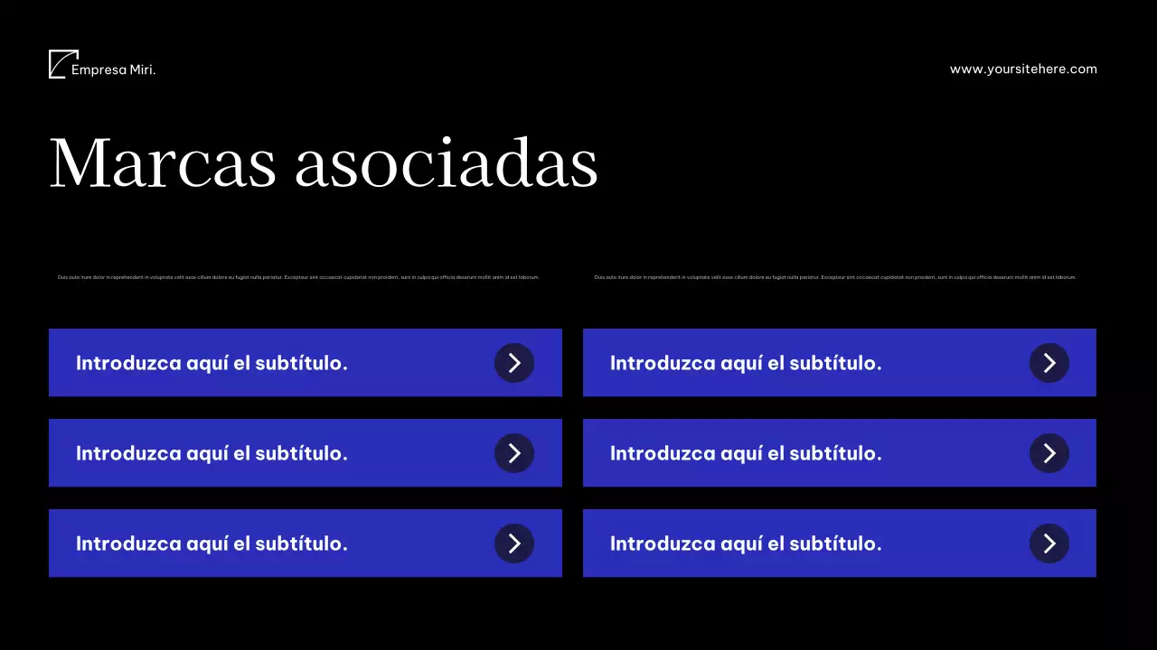 Documento de medios modernos de Blue