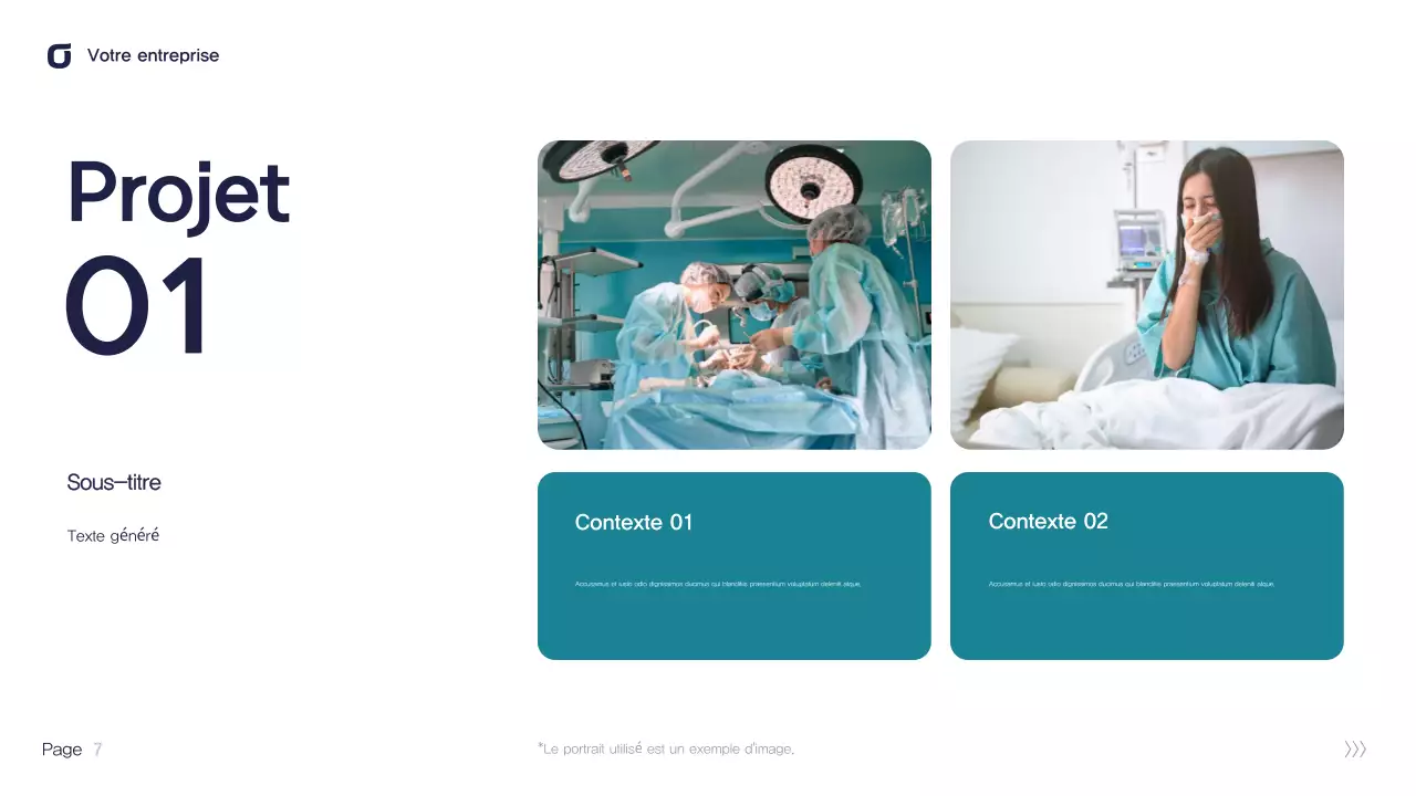 Présentation informatique moderne Teal