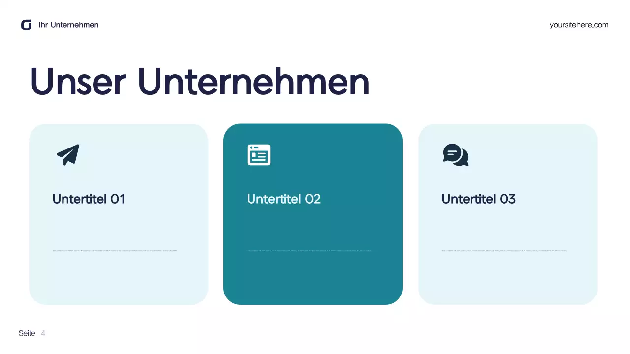 Blaugrüne moderne IT-Präsentation