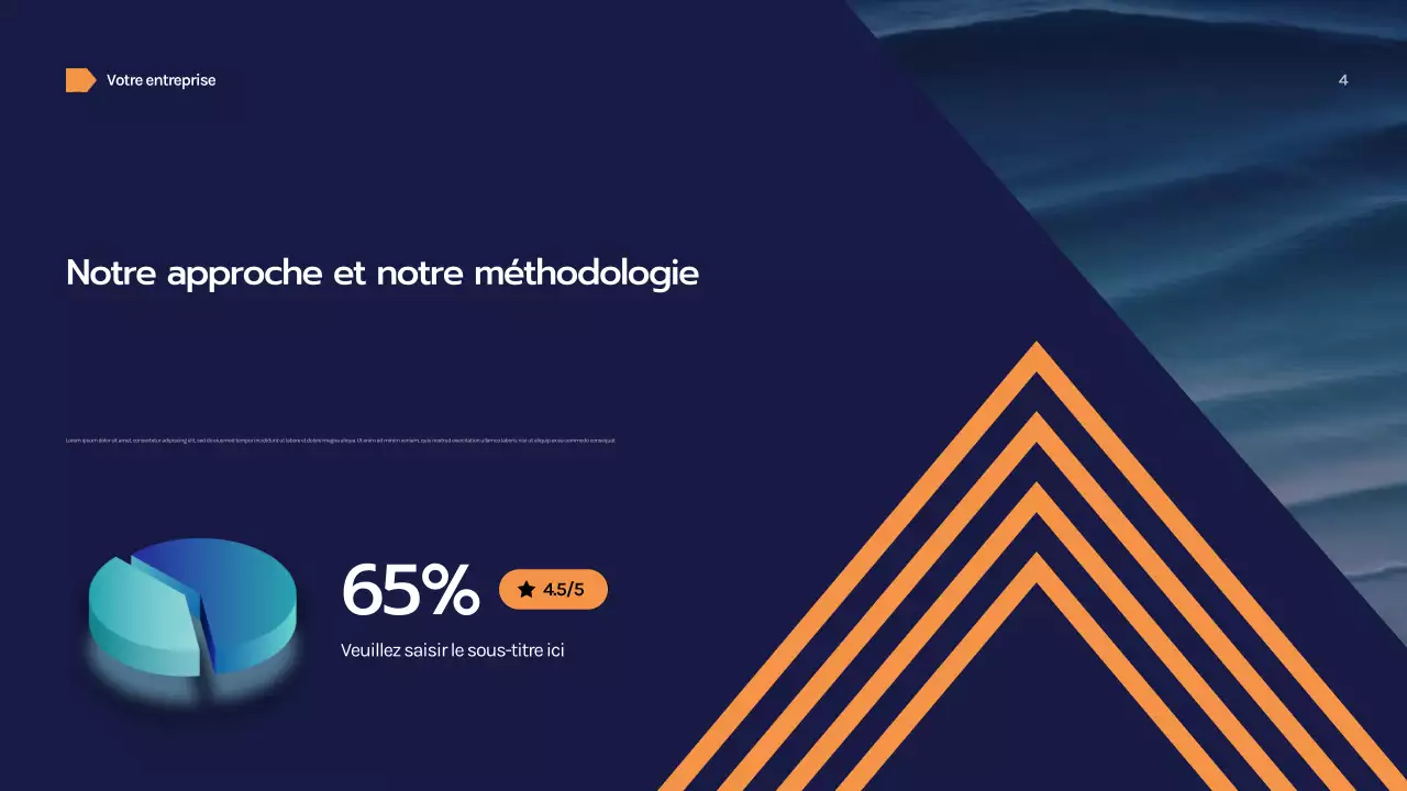 Présentation commerciale géométrique de la marine