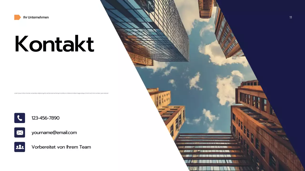 Marineblaue geometrische Geschäftspräsentation