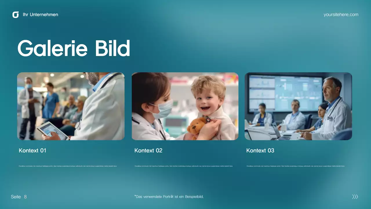 Blaugrüne moderne IT-Präsentation