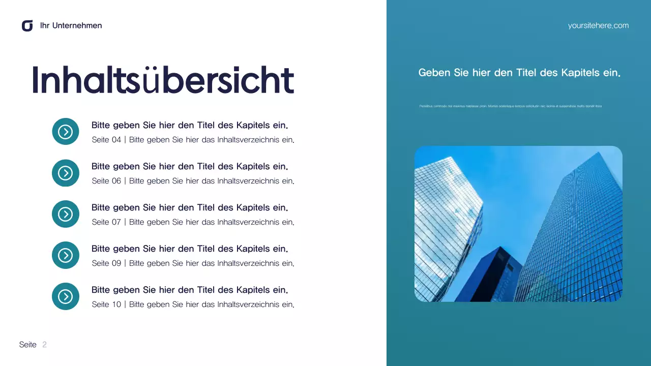 Blaugrüne moderne IT-Präsentation