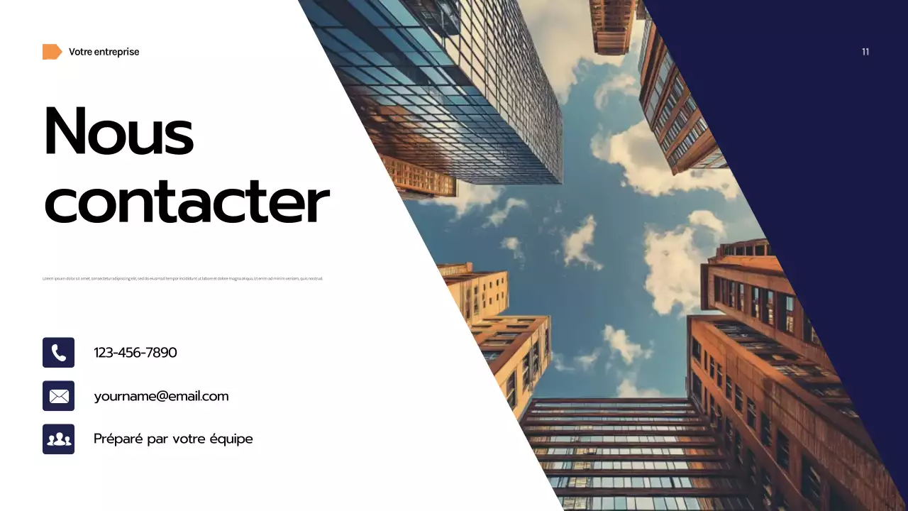 Présentation commerciale géométrique de la marine