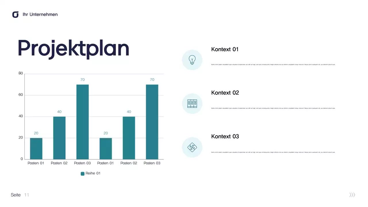 Blaugrüne moderne IT-Präsentation