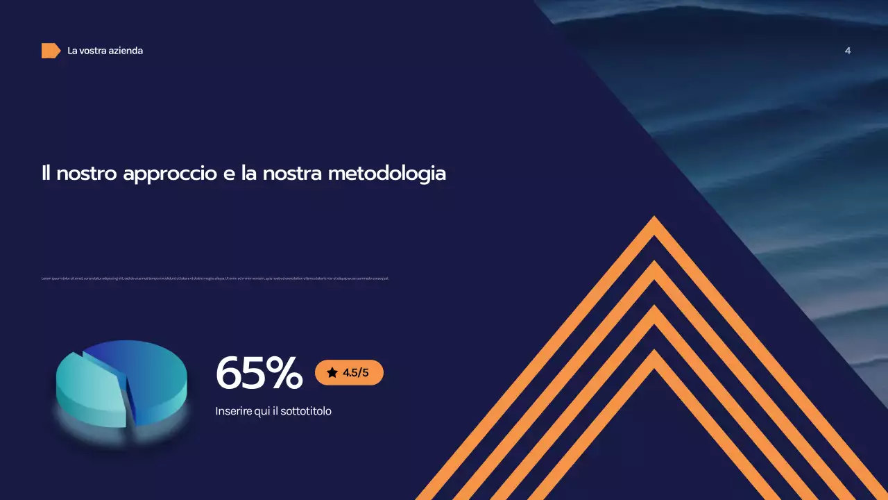 Presentazione aziendale geometrica della Marina