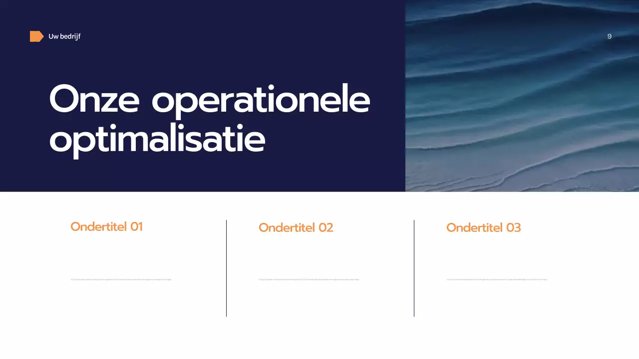 Marine Geometrische Zakelijke Presentatie