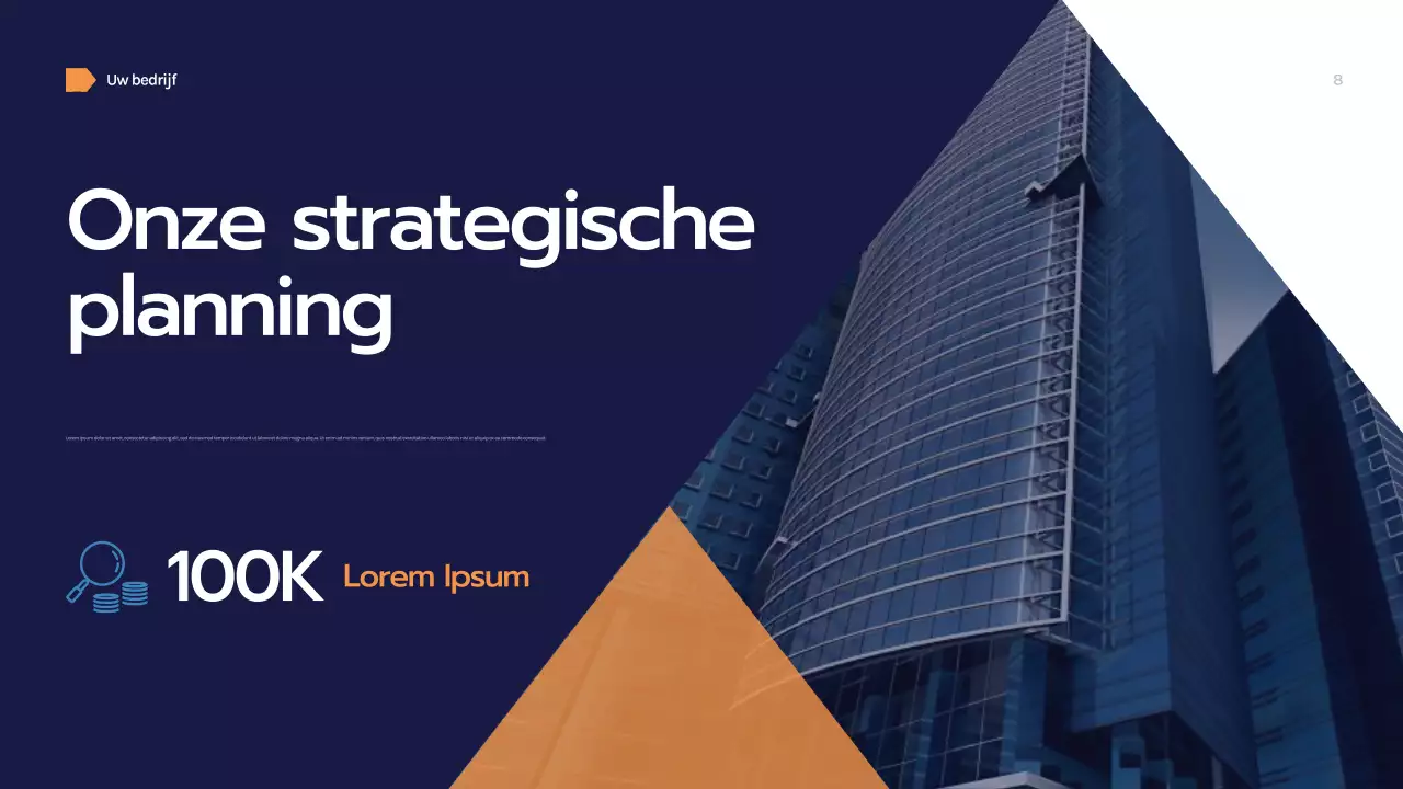 Marine Geometrische Zakelijke Presentatie