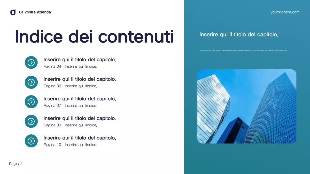 Presentazione IT moderna in verde acqua