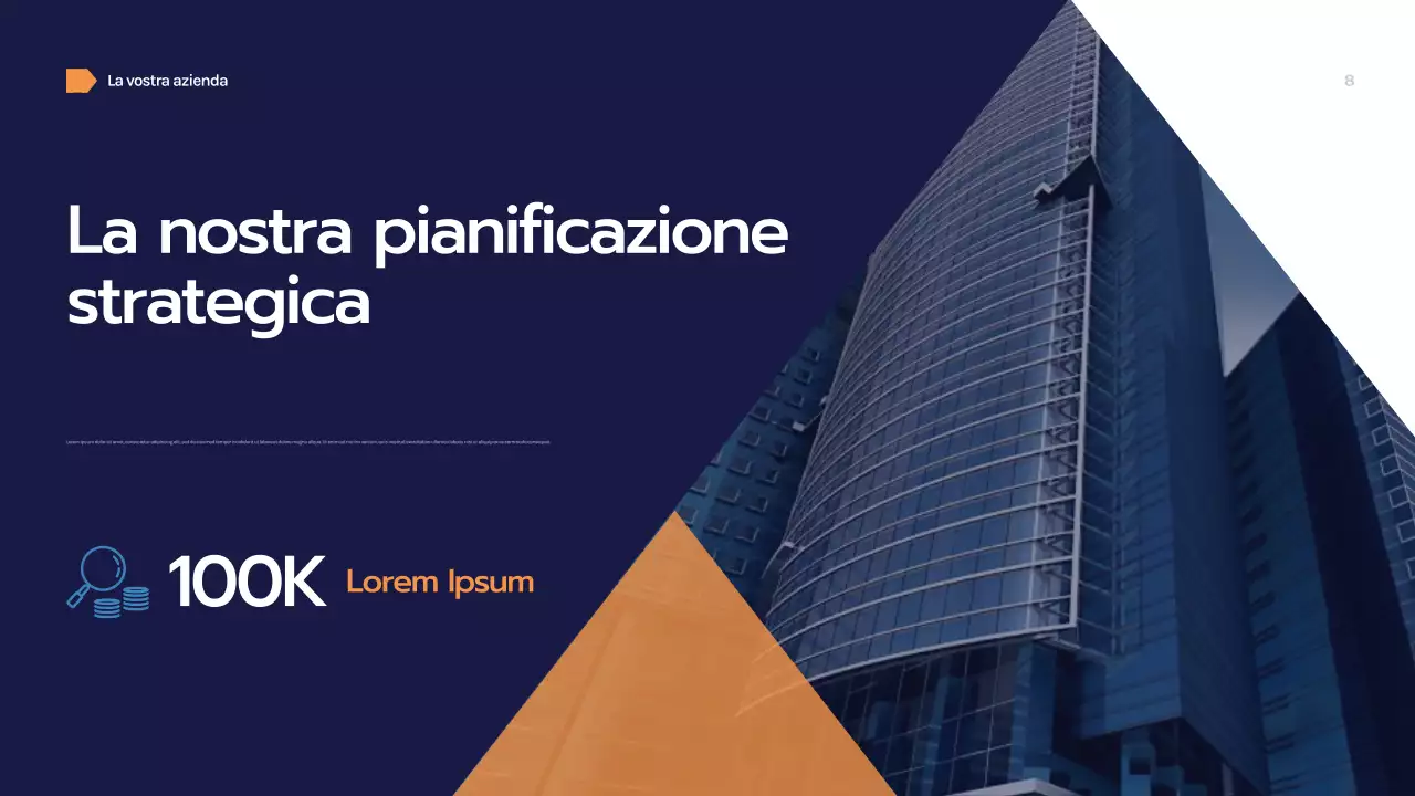 Presentazione aziendale geometrica della Marina