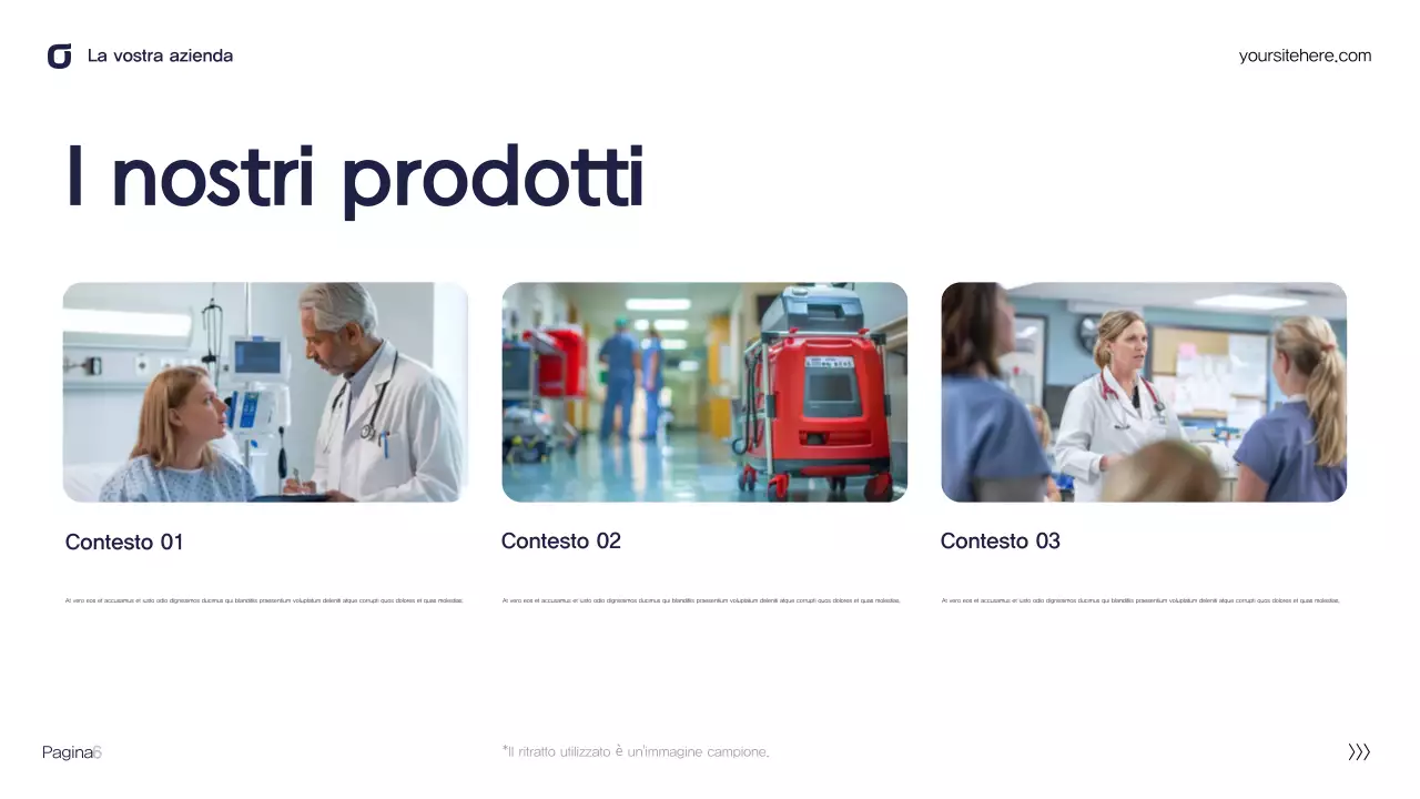 Presentazione IT moderna in verde acqua